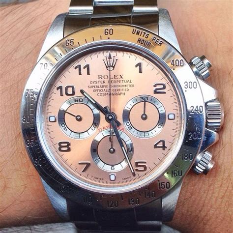 rolex daytona salmon dial|rolex daytona current supplier.